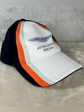 Aston Martin Racing Logo Cap Adult Adjustable Color block Hat Cap Gulf